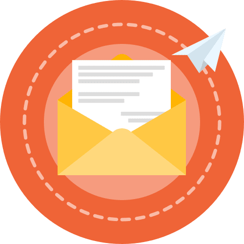 letter and paper airplane